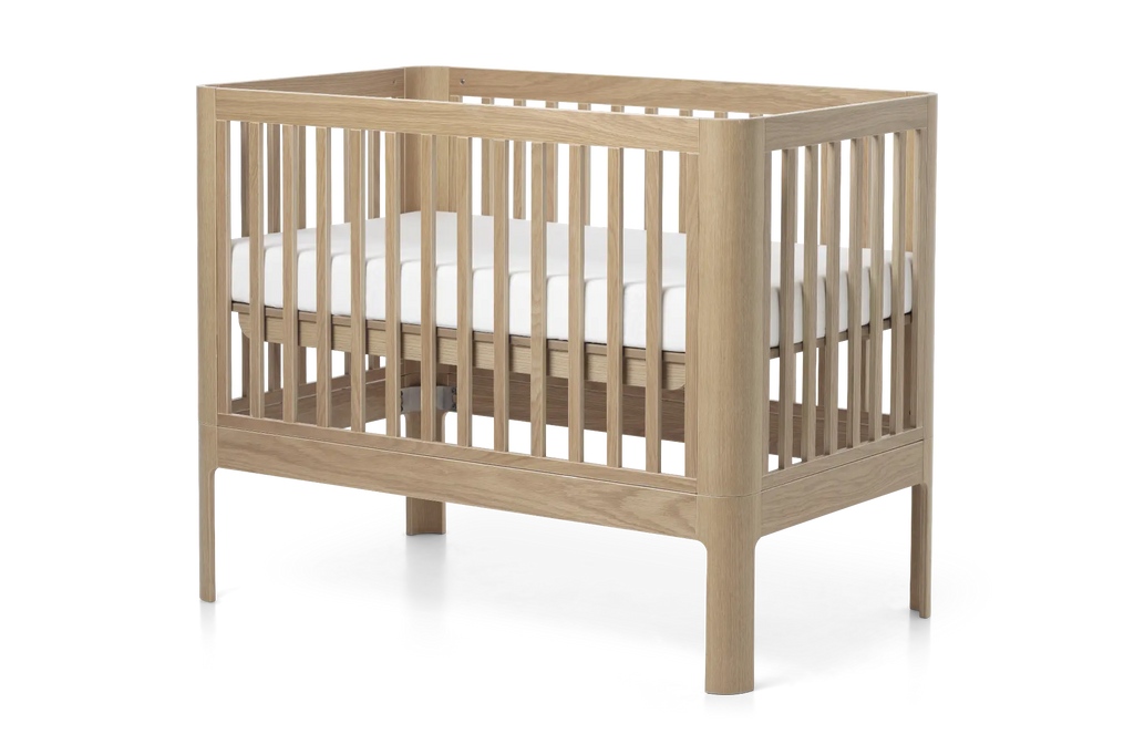 Lit bébé, 120x70 cm, Chêne