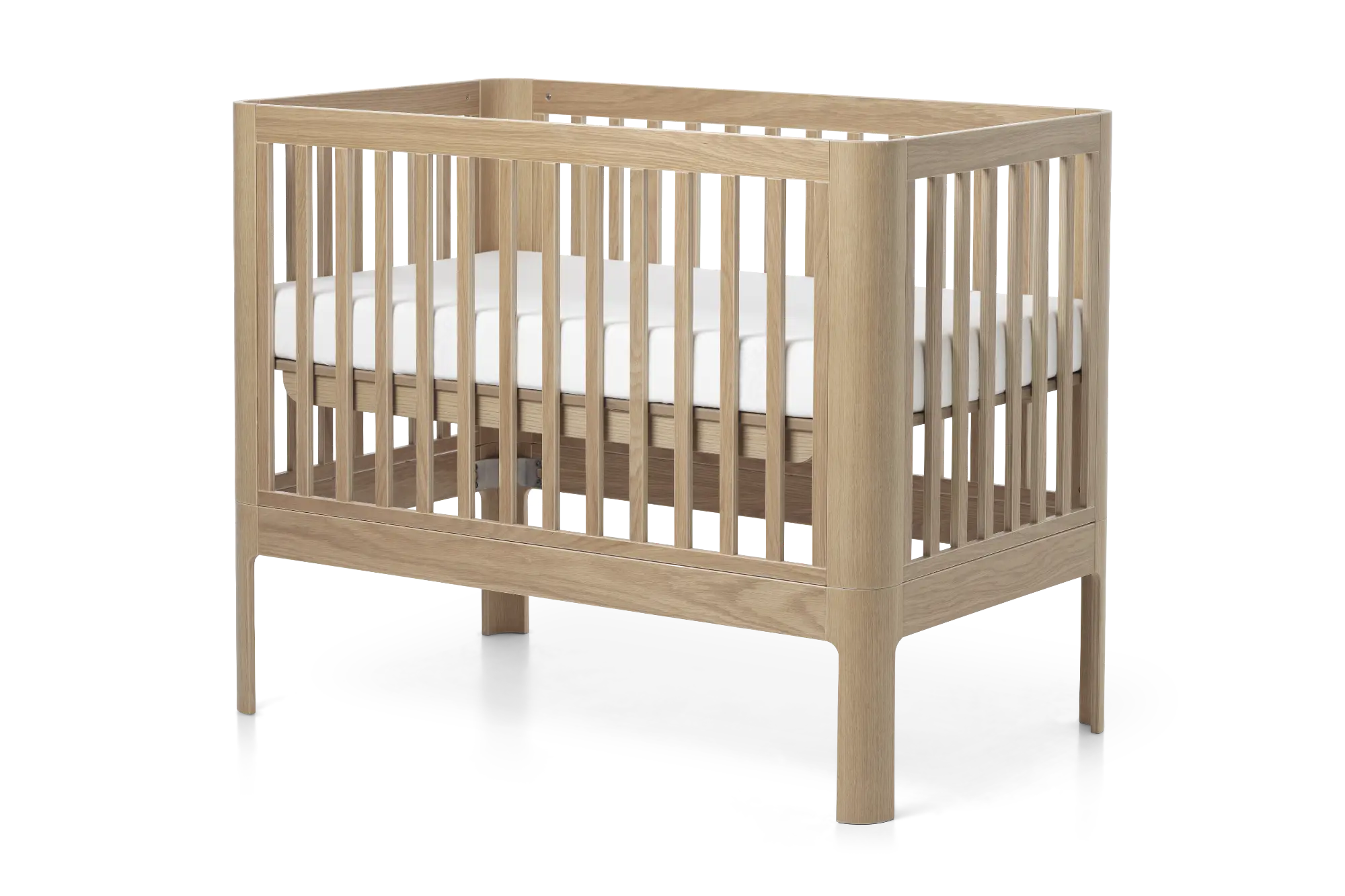 Lit bébé, 120x70 cm, Chêne