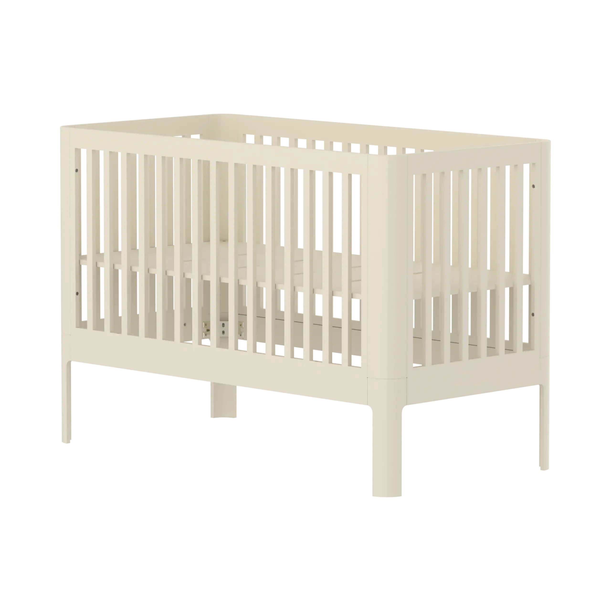 Lit bébé, 140x70 cm, Crème