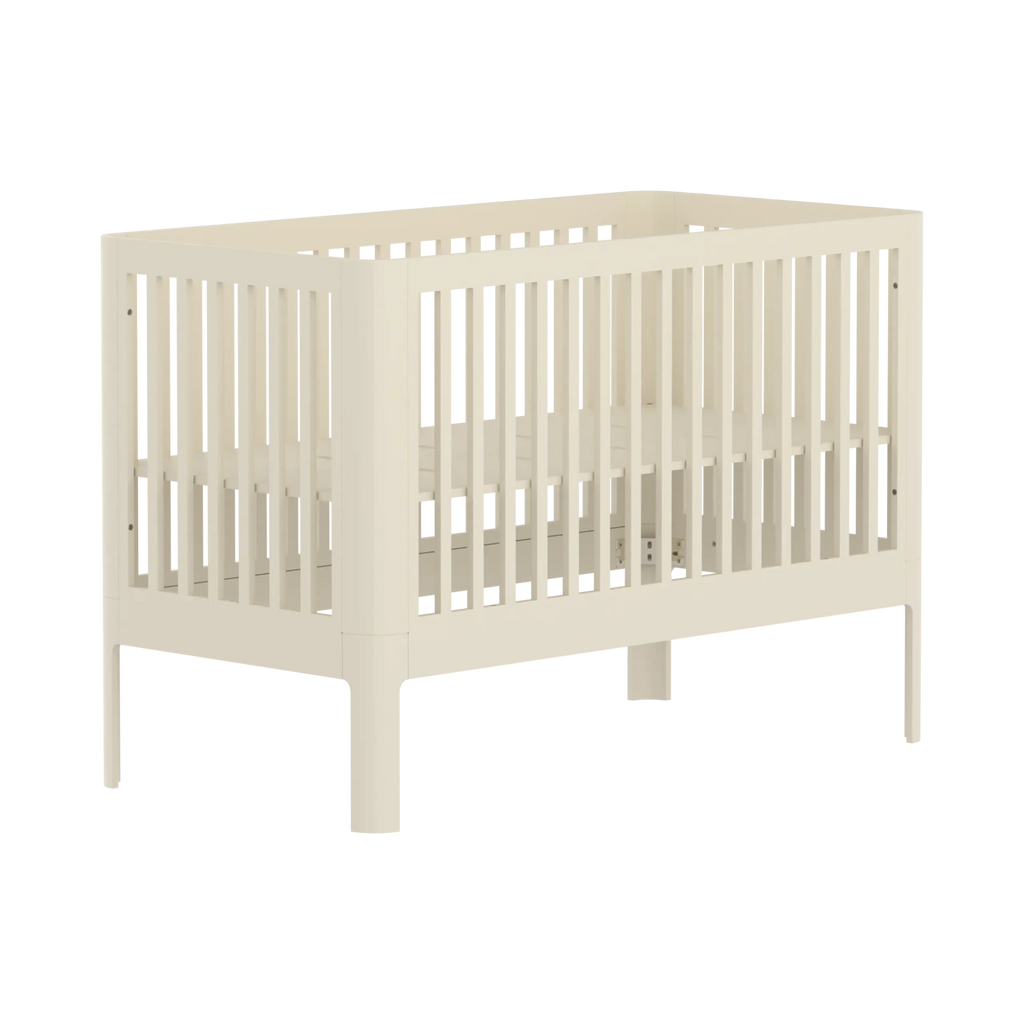 Lit bébé, 140x70 cm, Crème