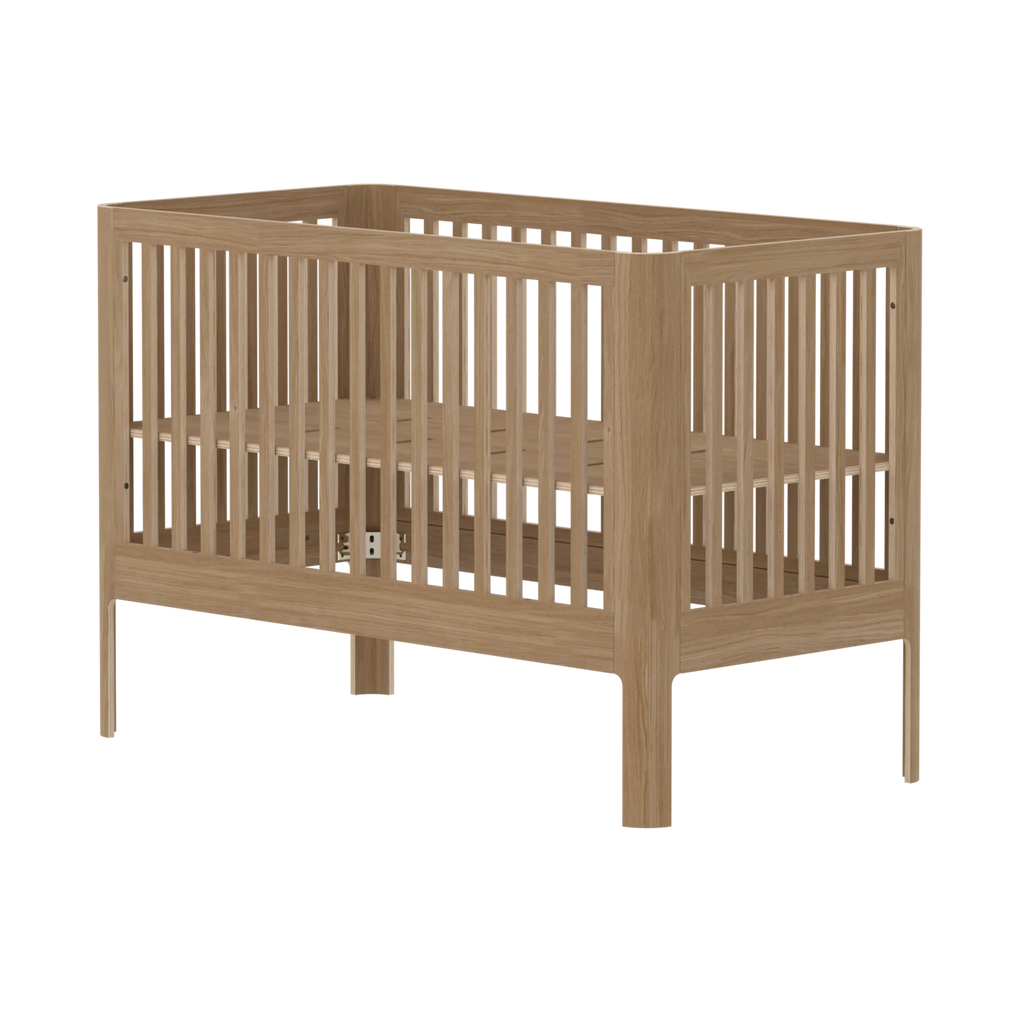 Lit bébé, 140x70 cm, chêne