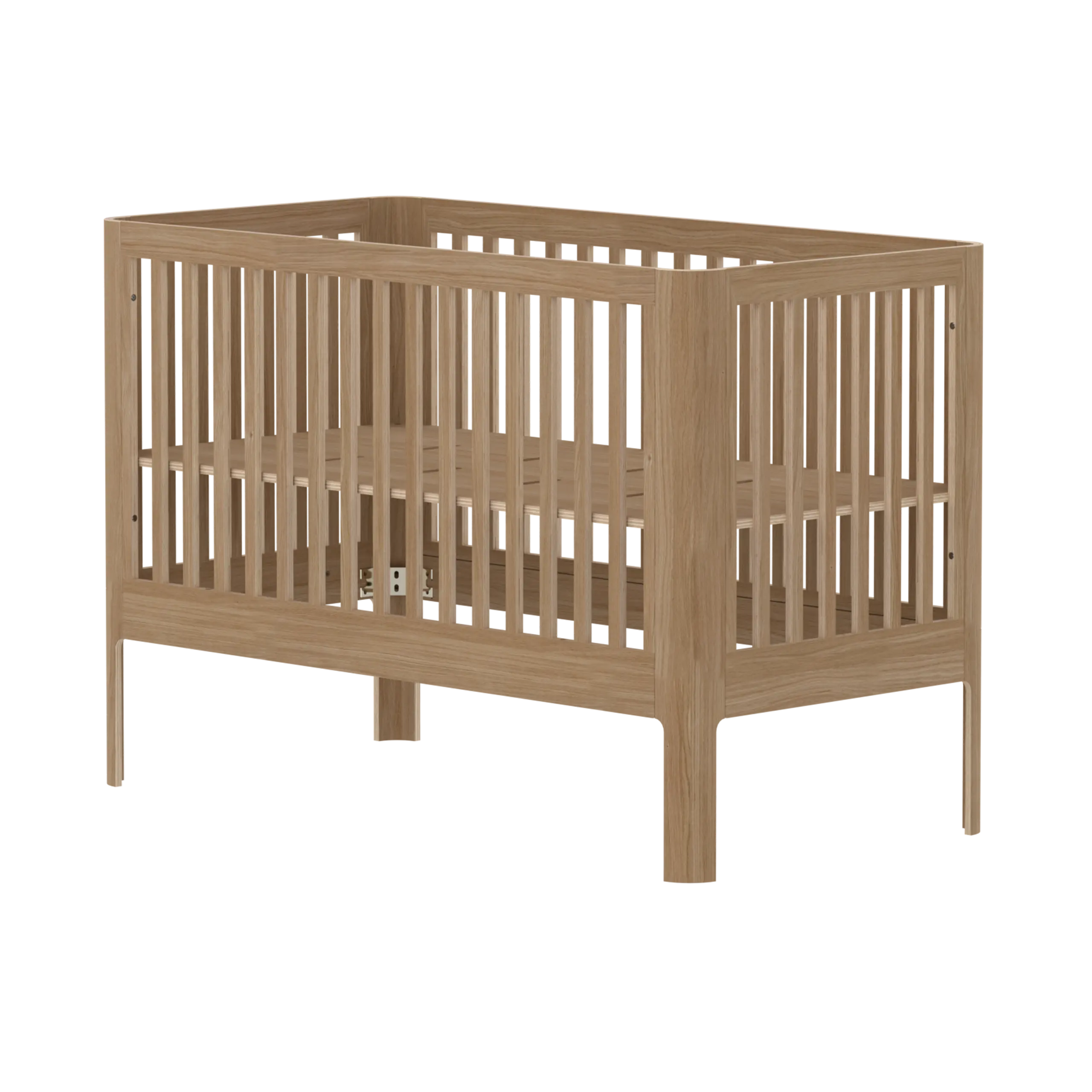 Lit bébé, 140x70 cm, chêne