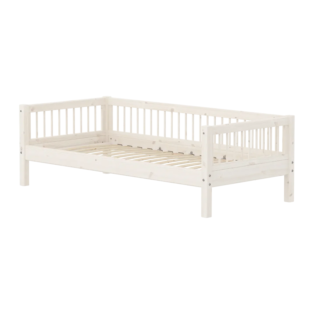 Lit simple, 90x200 cm, Blanc