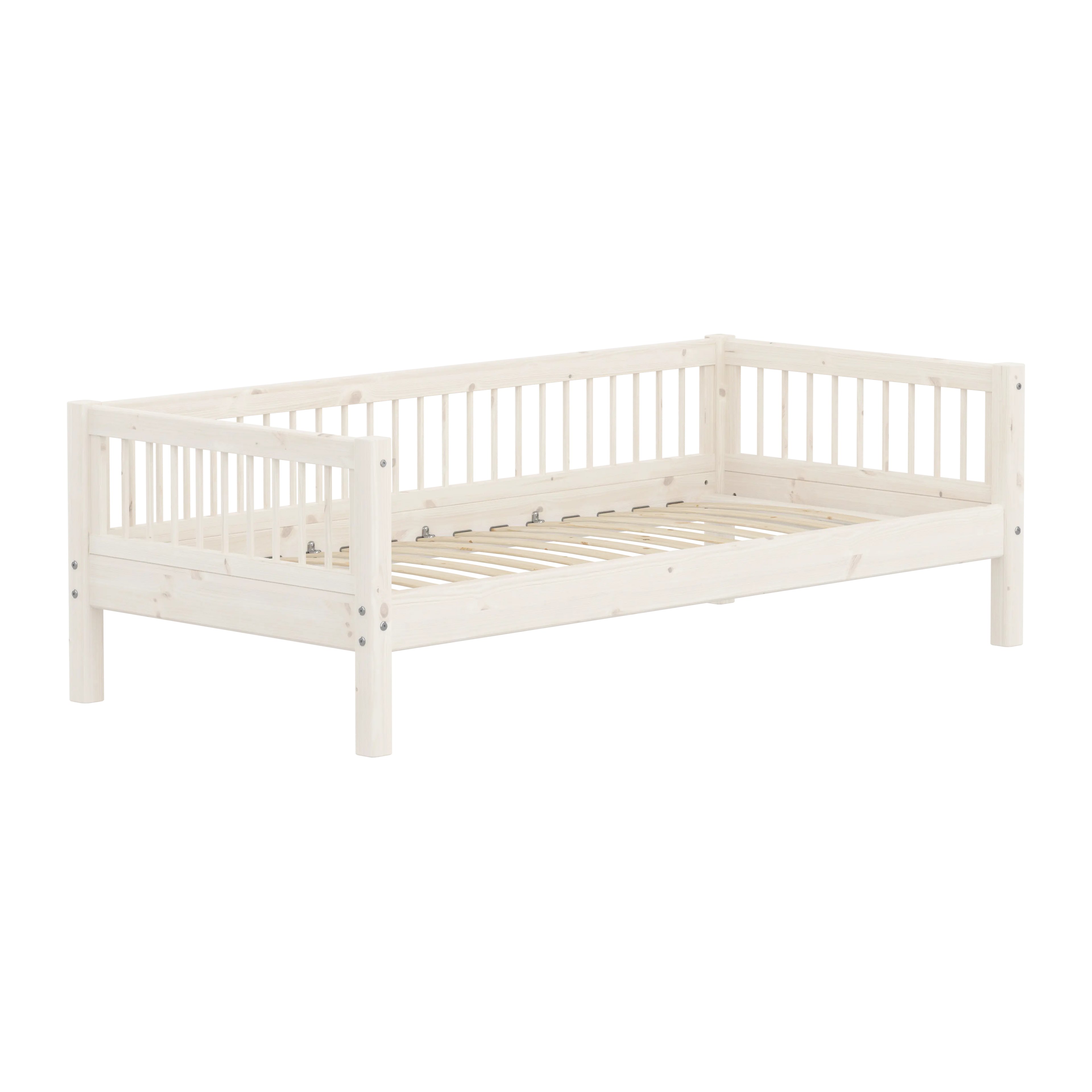 Lit simple, 90x200 cm, Blanc
