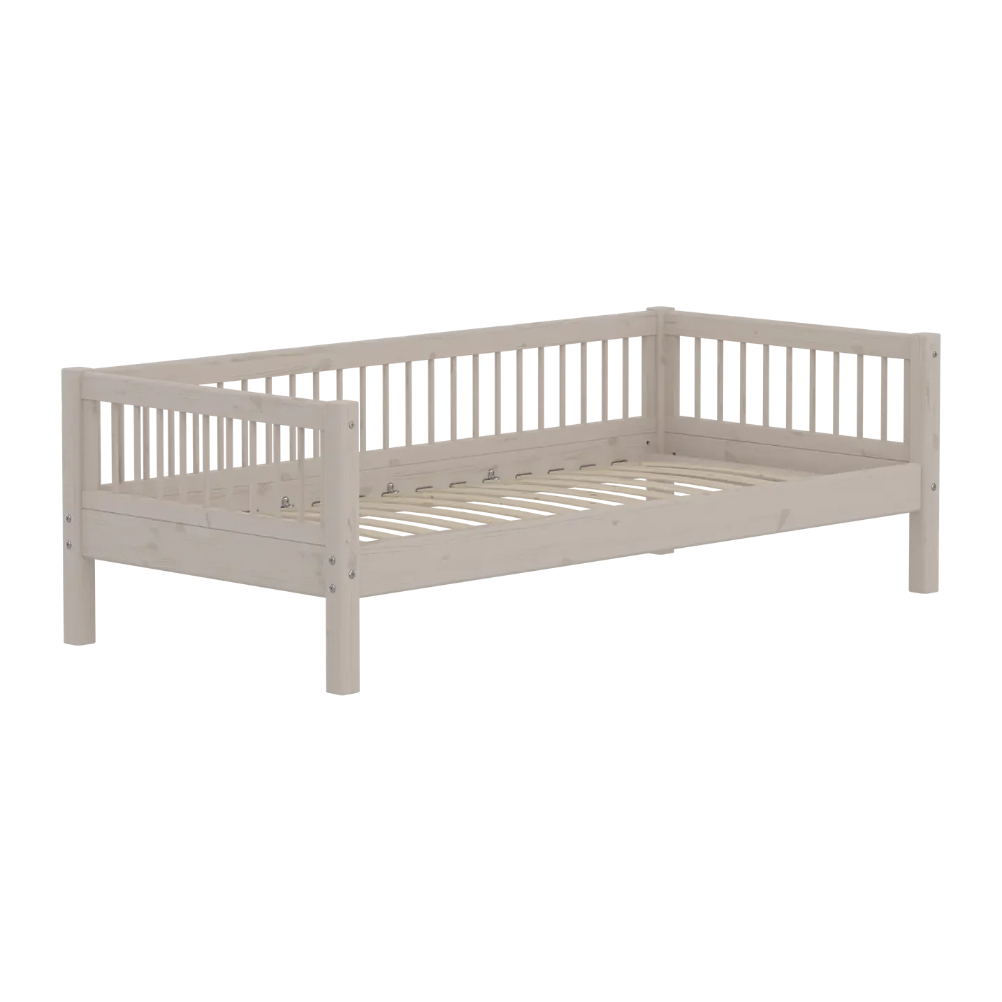 Lit simple, 90x200 cm, Gris