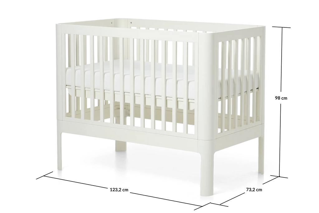 Lit Bébé, 120x70 cm, Crème