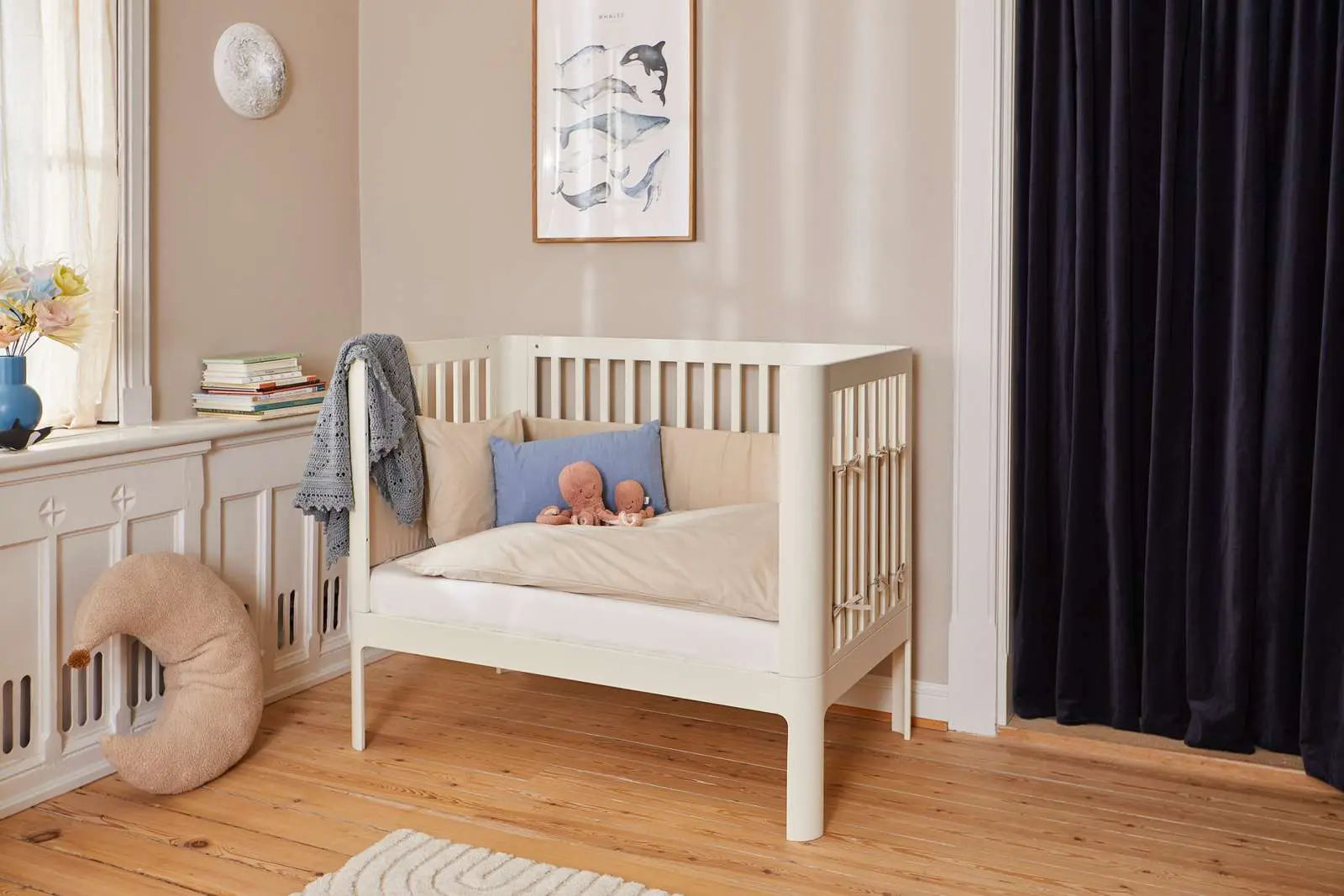 Lit Bébé, 120x70 cm, Crème