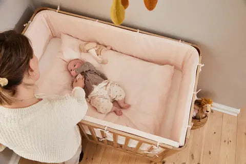 Lit bébé, 120x70 cm, Chêne