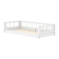 Lit Montessori avec barreaux, 90x200 cm, blanc