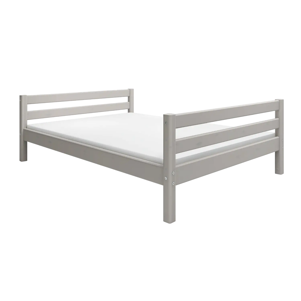 Lit simple, 140x200 cm, Gris