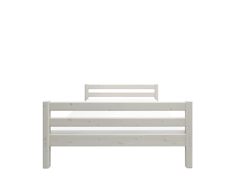 Lit simple, 140x200 cm, Blanc