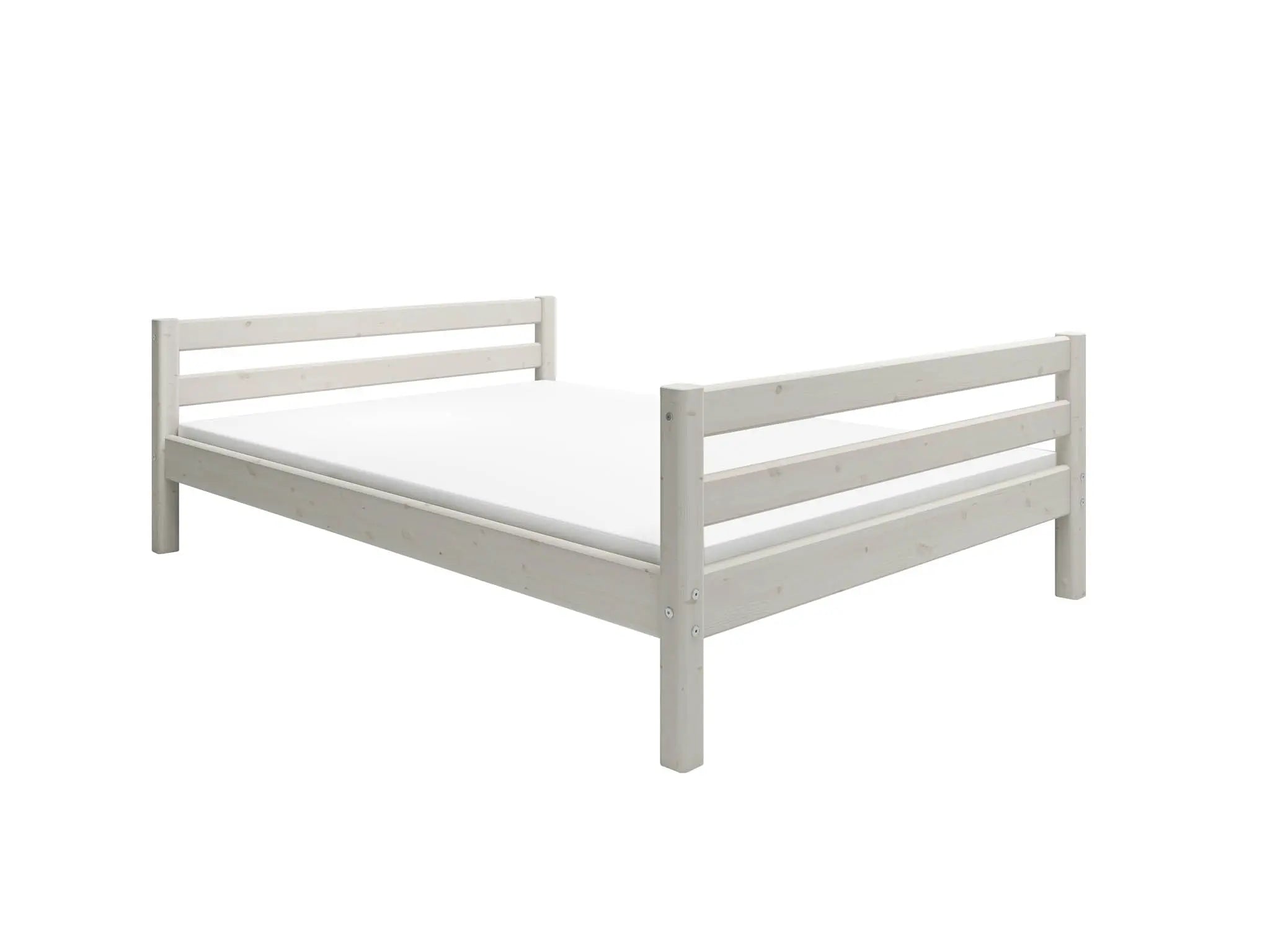 Lit simple, 140x200 cm, Blanc