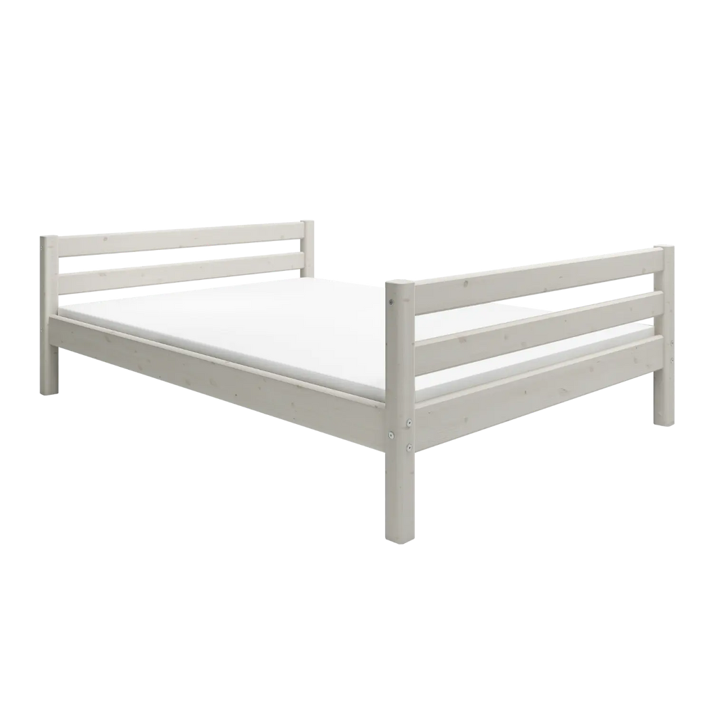Lit simple, 140x200 cm, Blanc