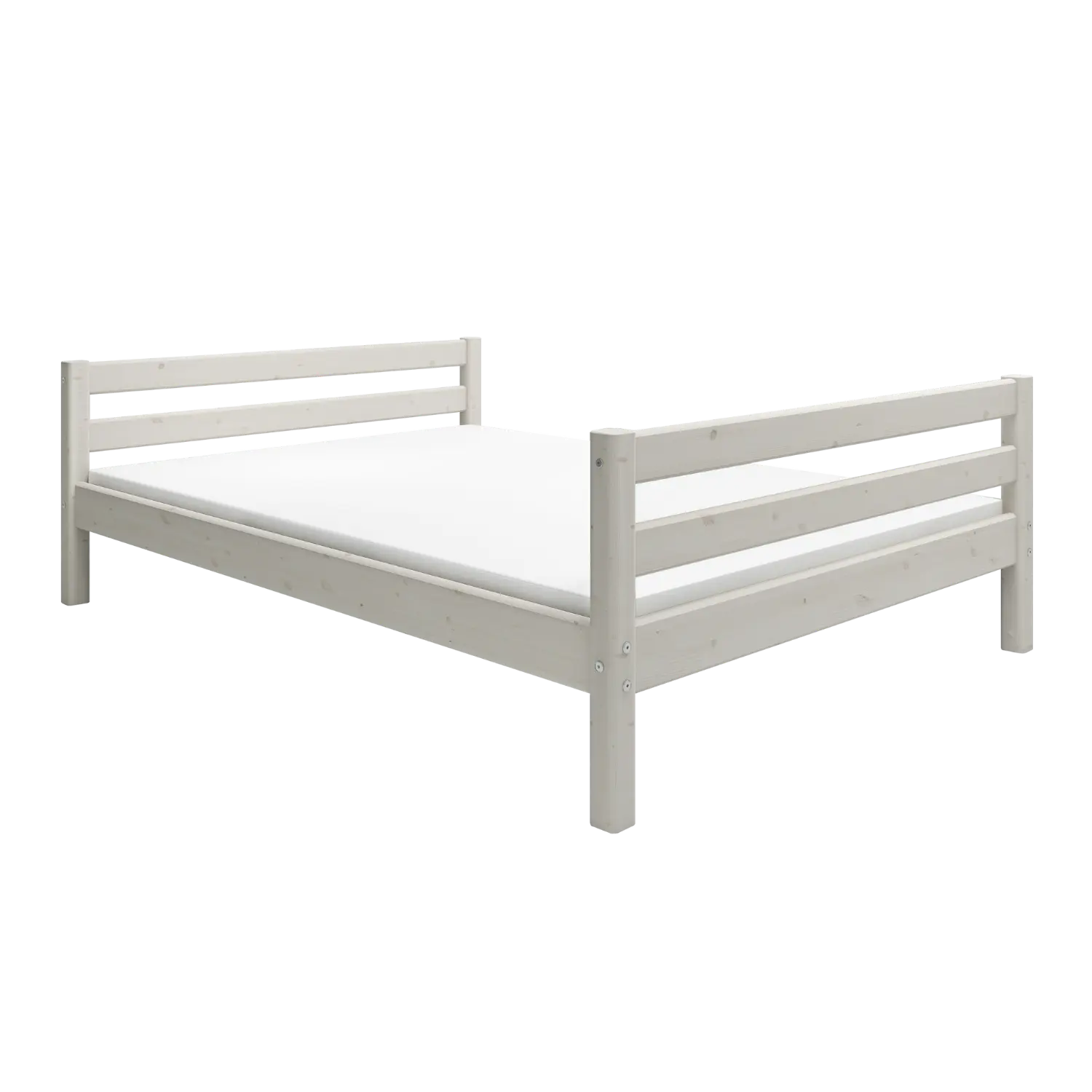 Lit simple, 140x200 cm, Blanc