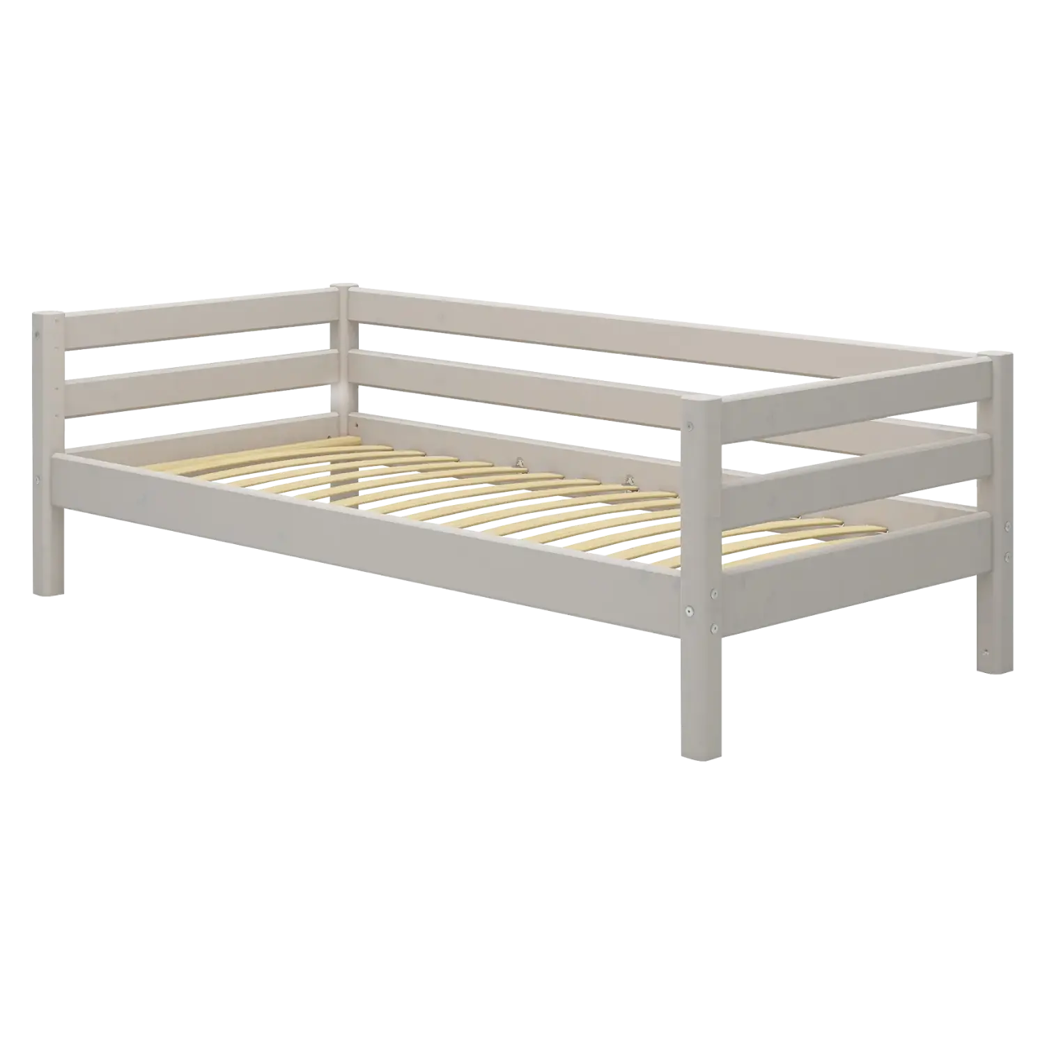 Lit simple, 90x200 cm, gris