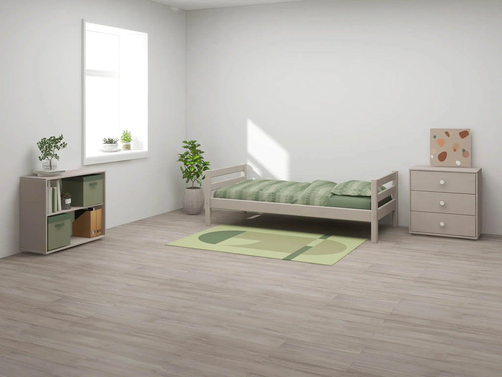 Lit simple, 90x200 cm, Gris