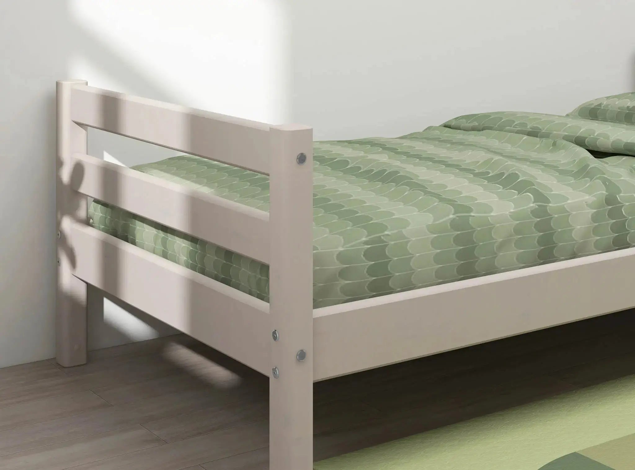 Lit simple, 90x200 cm, Gris