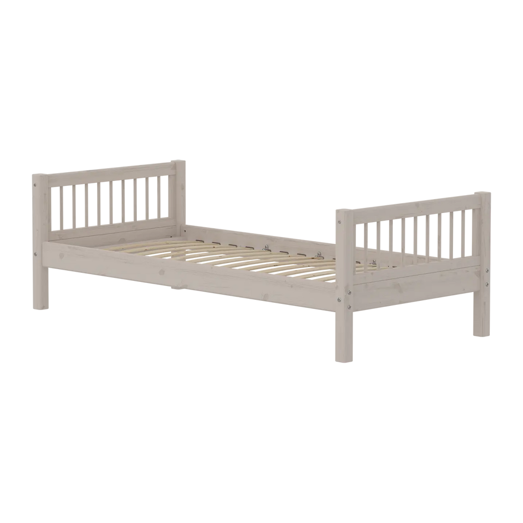 Lit simple, 90x200 cm, Gris