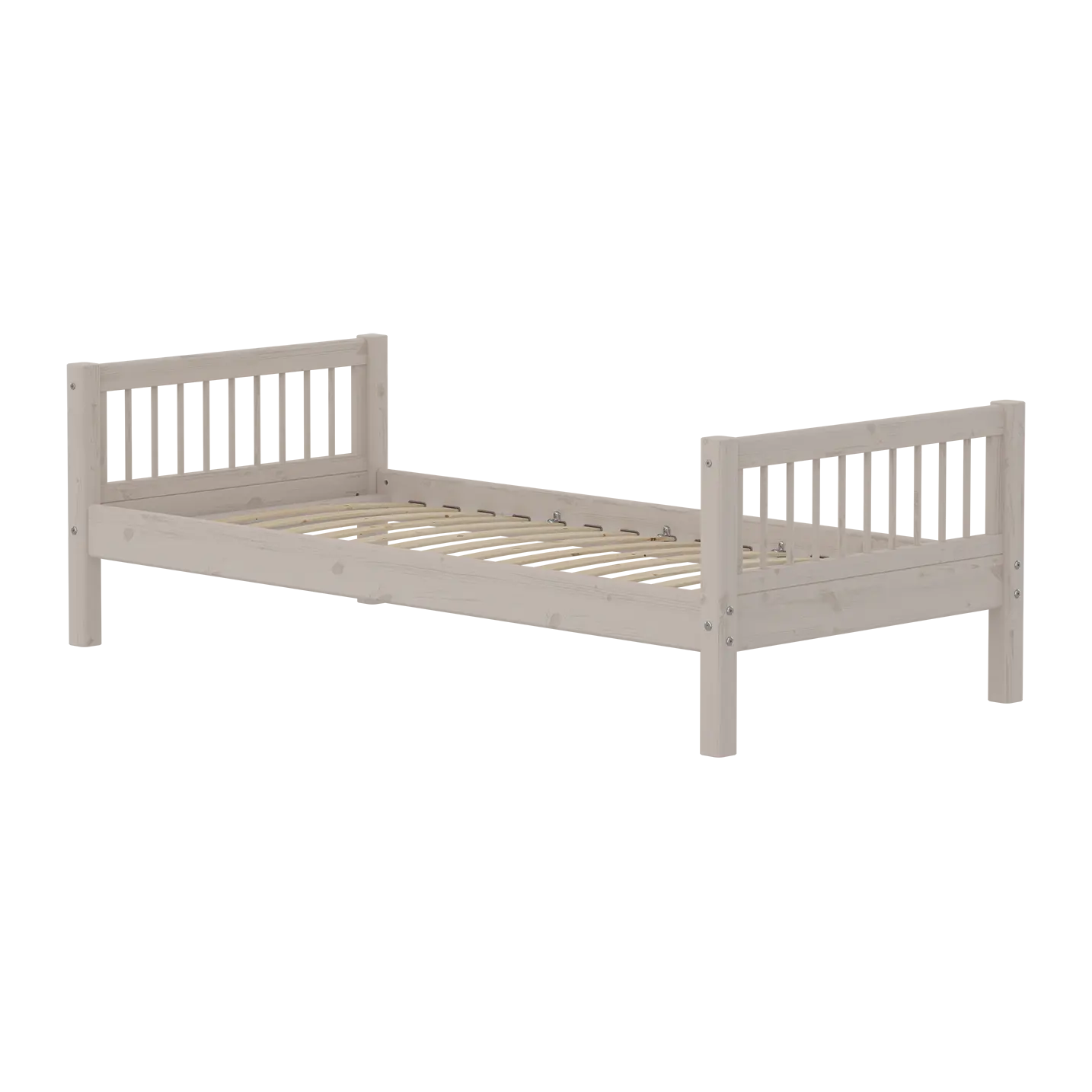 Lit simple, 90x200 cm, Gris