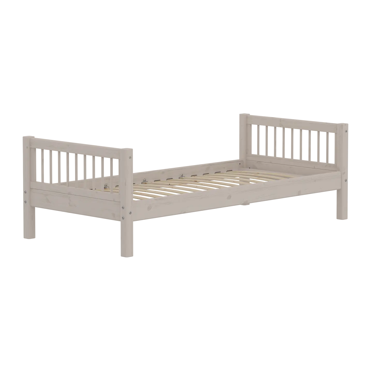 Lit simple, 90x200 cm, Gris