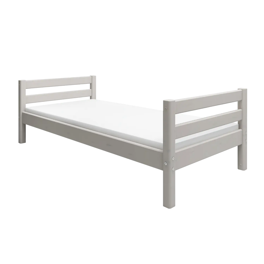 Lit simple, 90x200 cm, Gris
