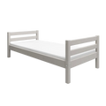 Lit simple, 90x200 cm, Gris