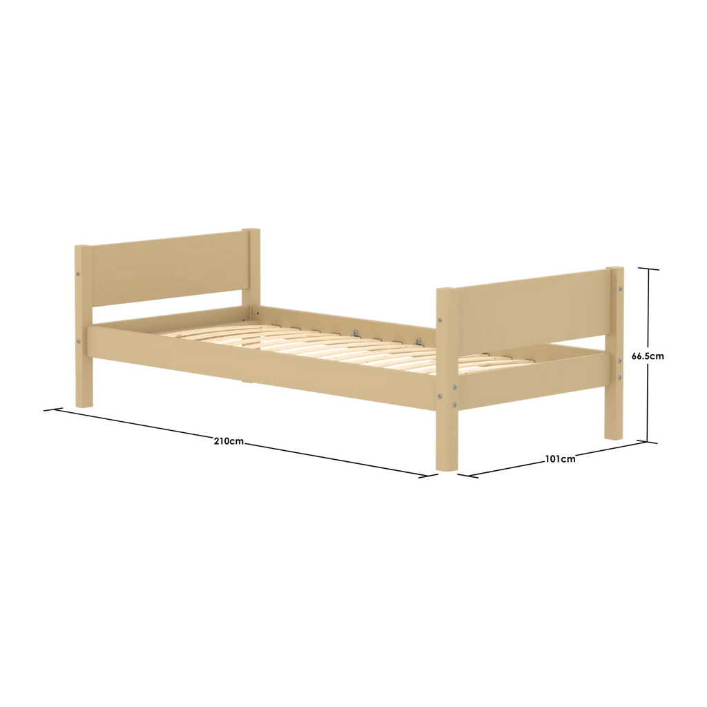 Lit simple, 90x200 cm, Sable