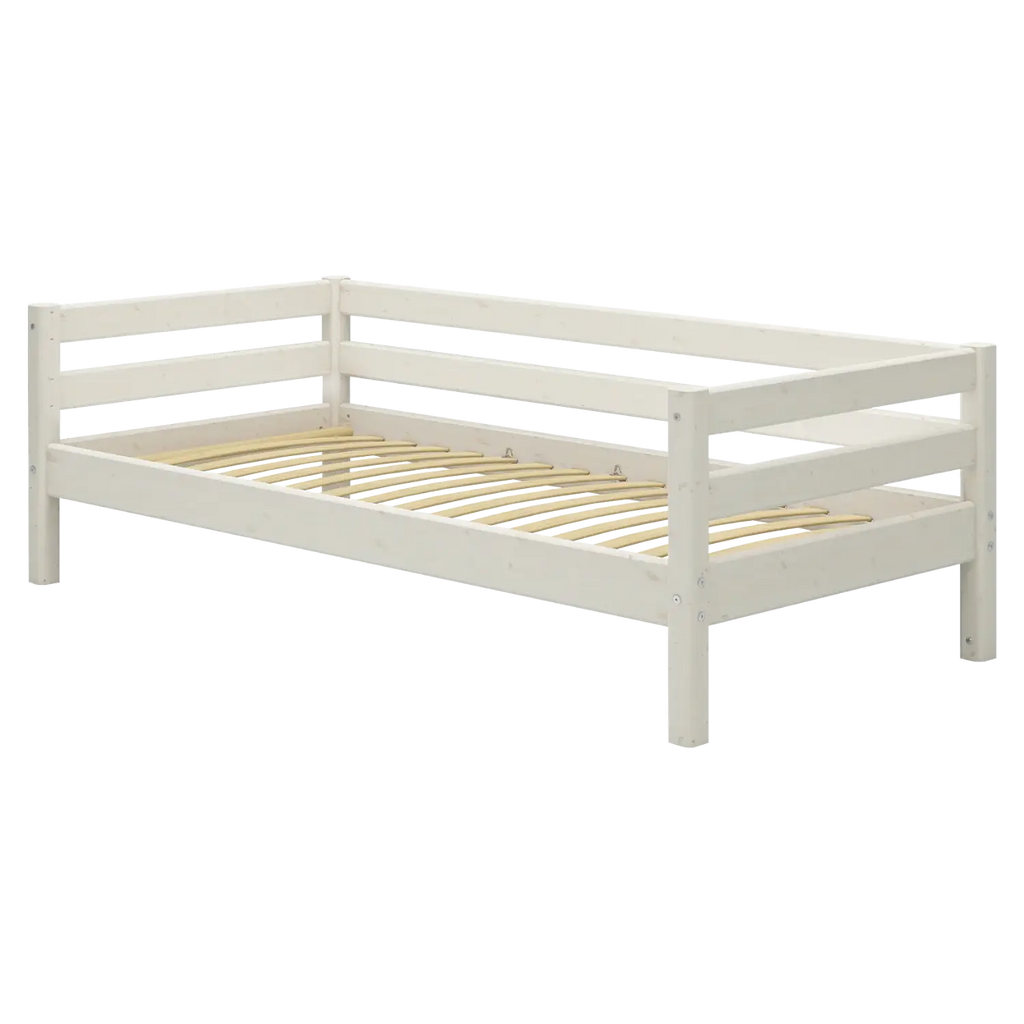 Lit simple, 90x200 cm, Blanc