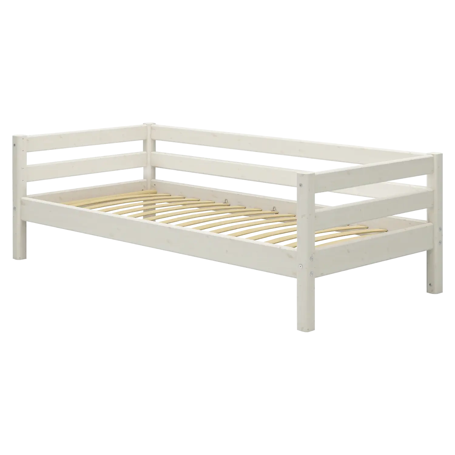 Lit simple, 90x200 cm, Blanc