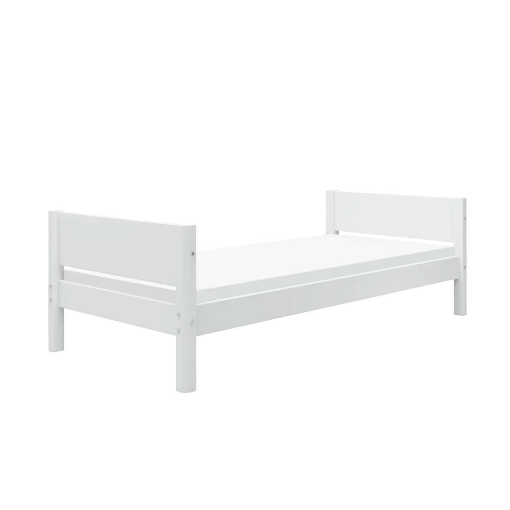 Lit simple, 90x200 cm, blanc