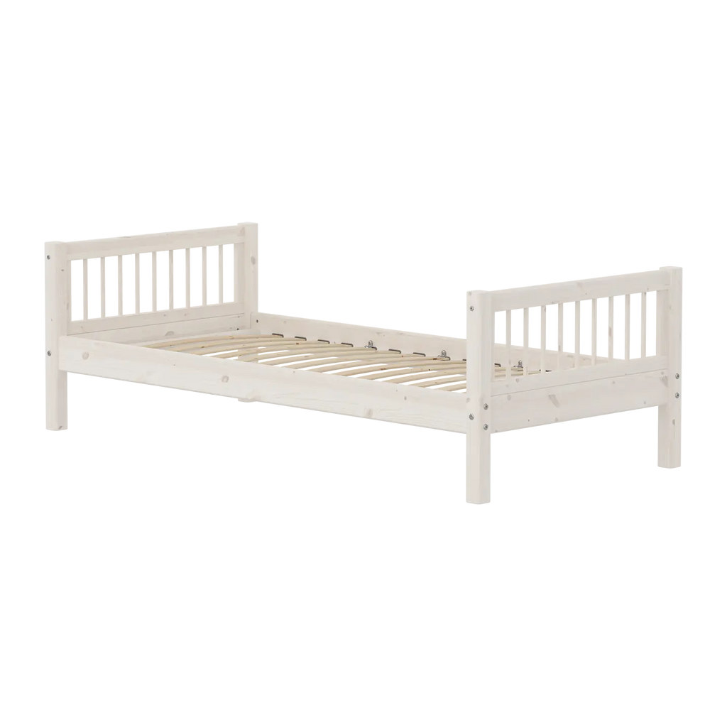 Lit simple, 90x200 cm, Blanc