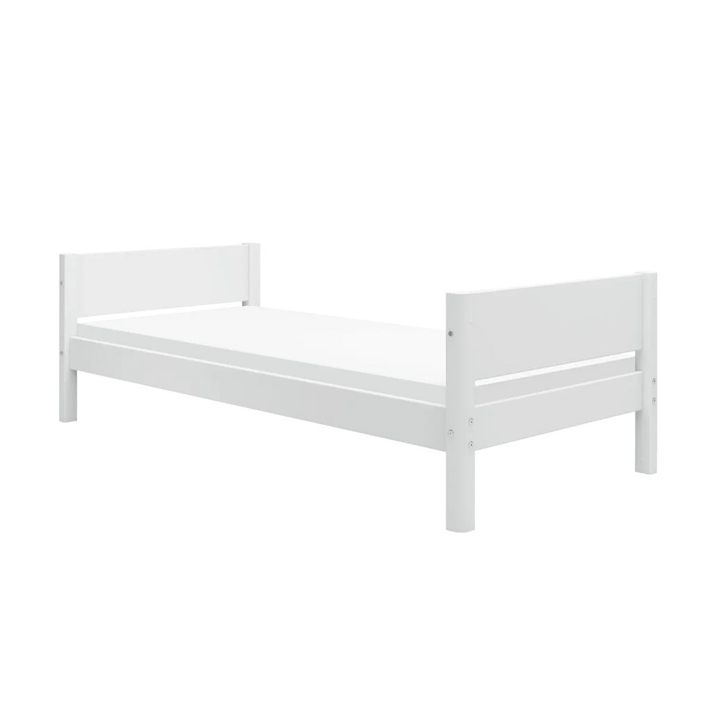 Lit simple, 90x200 cm, blanc