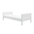 Lit simple, 90x200 cm, blanc