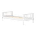 Lit simple à lattes, 90x200 cm, blanc