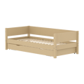 Lit simple avec lit gigogne, 90x200 cm, Sable