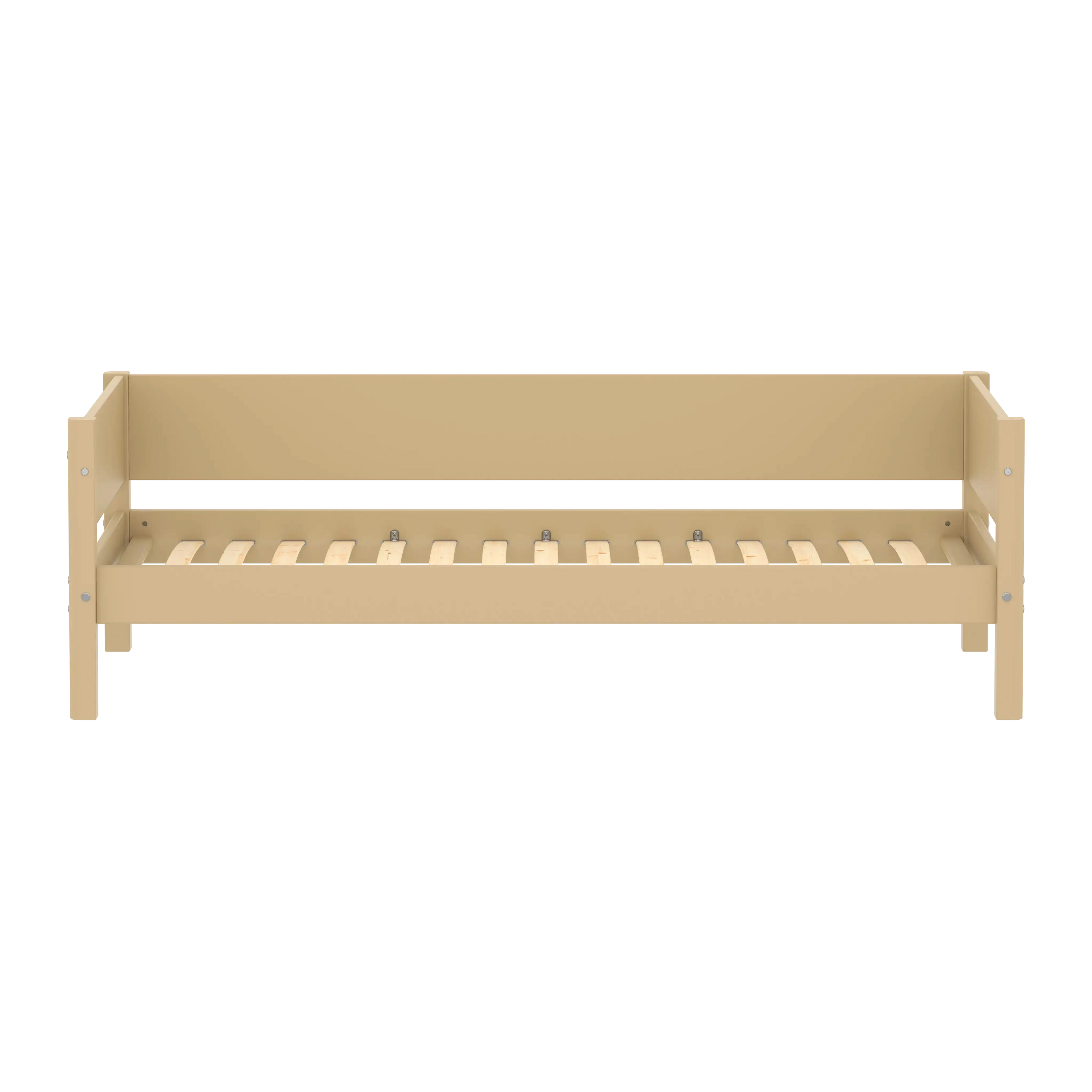 Lit simple avec barrière de sécurité, 90x200 cm, Sable