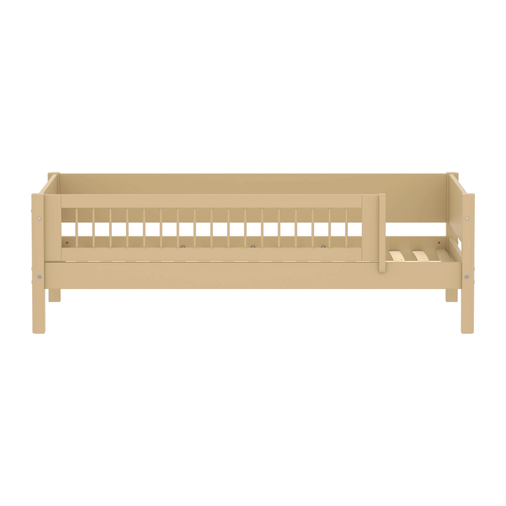 Lit simple avec barrière de sécurité, 90x200 cm, Sable